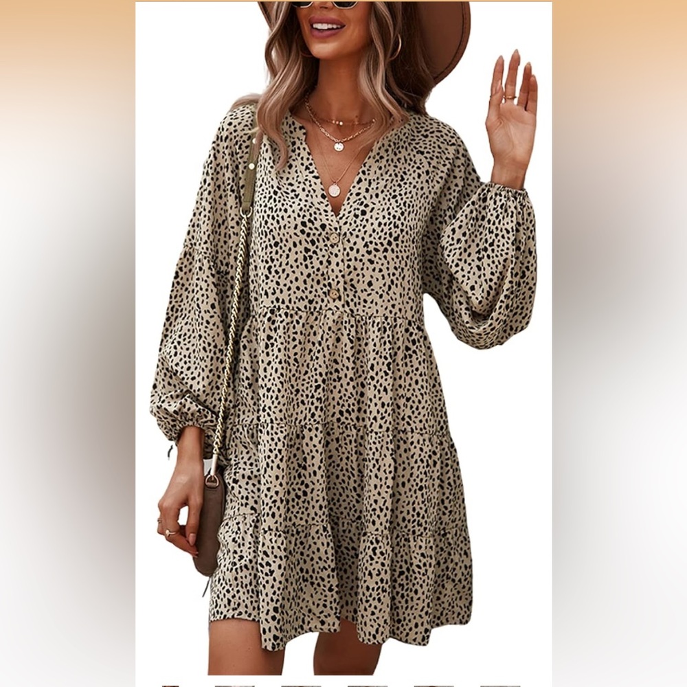 Stylish Leopard Print Dress